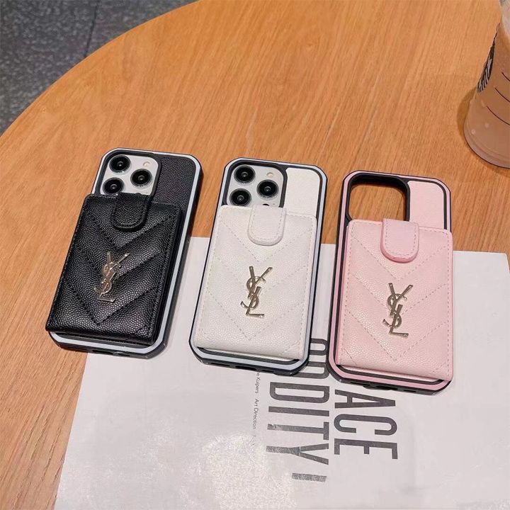 ハイブランド ysl イヴサンローラン カード収納iphone16ケース