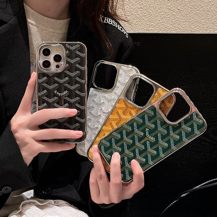 ハイブランド ゴヤール goyard 電気メッキ チェック柄iphone16ケース 