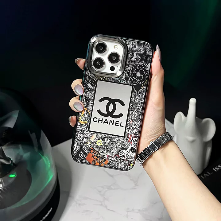 電気メッキchanel iphone14カバー