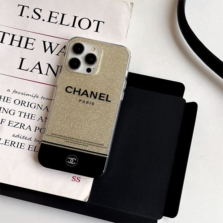 ブランド シャネル chanel グリッター ブランドロゴiphone16ケース 