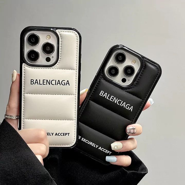 日韓風balenciagaブランドロゴiphone16カバー