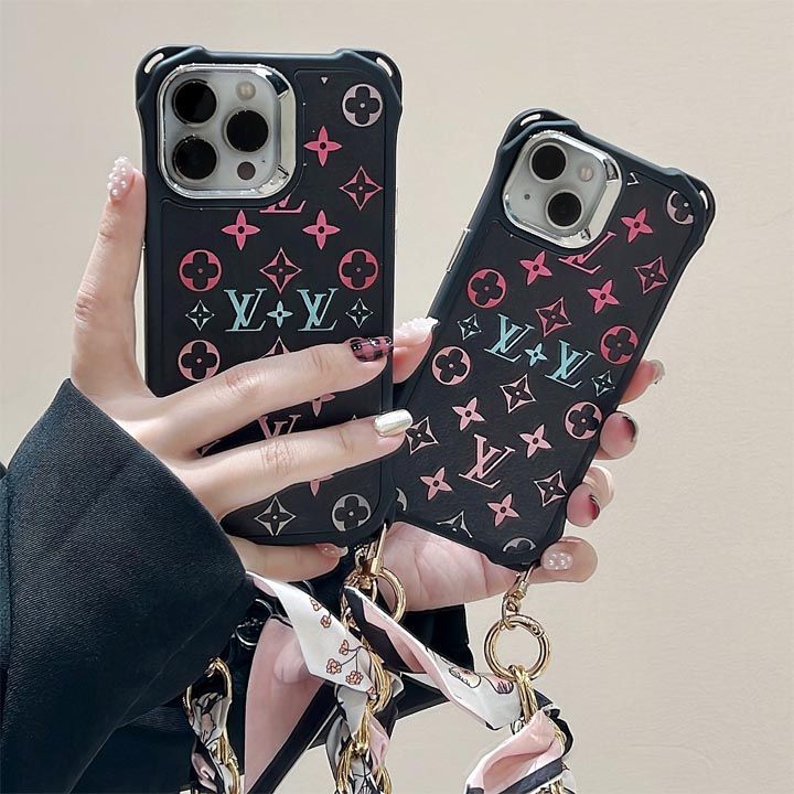 ブランド 四角保護 lv ルイヴィトン ストラップ付きiphone16ケース