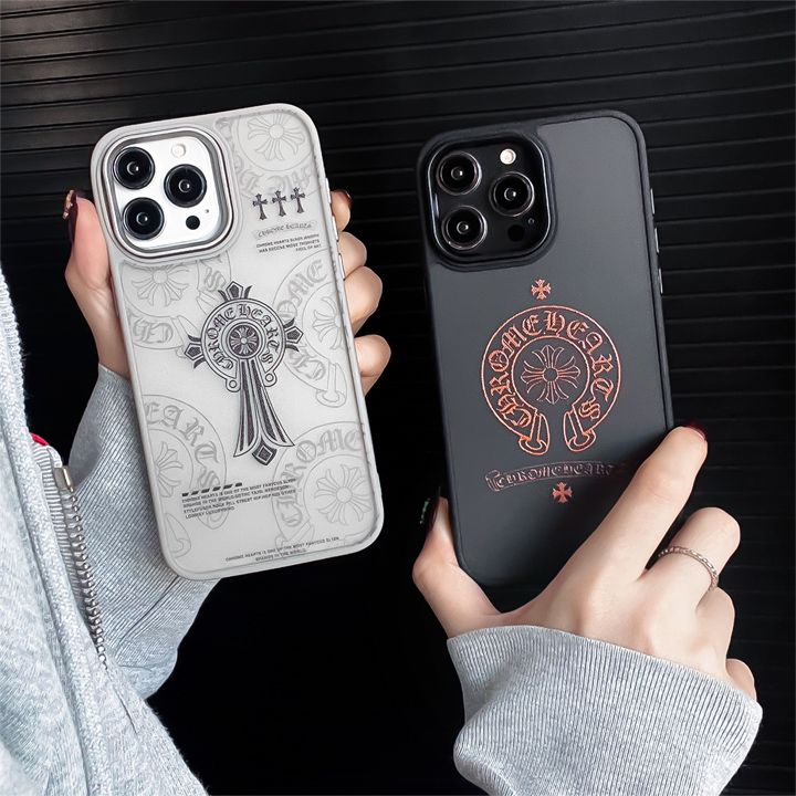 ブランド つや消し chrome hearts クロームハーツ 半透明 シリコン ブiphone16ケース