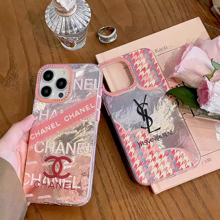 ハイブランド chanel ysl ブランドロゴ ピンクiphone16ケース 
