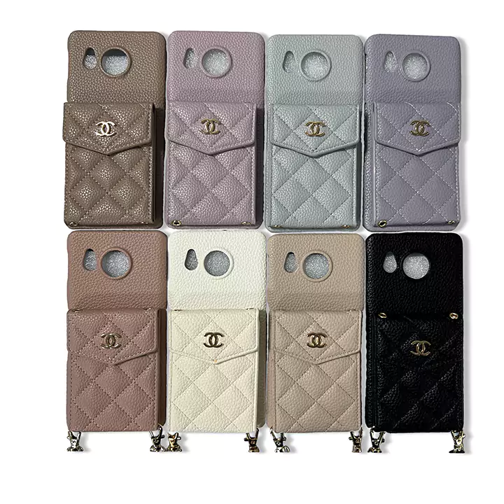 ブランド シャネル chanel ストラップ付き Aquos R8ケース