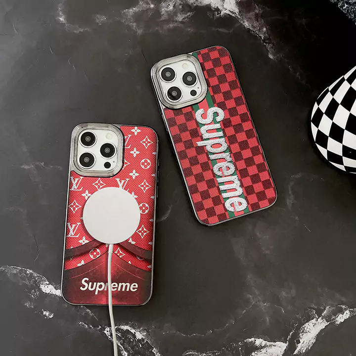 ブランド supreme シュプリーム マグネット ホットスタンプ （シルバー ）iphone16ケース